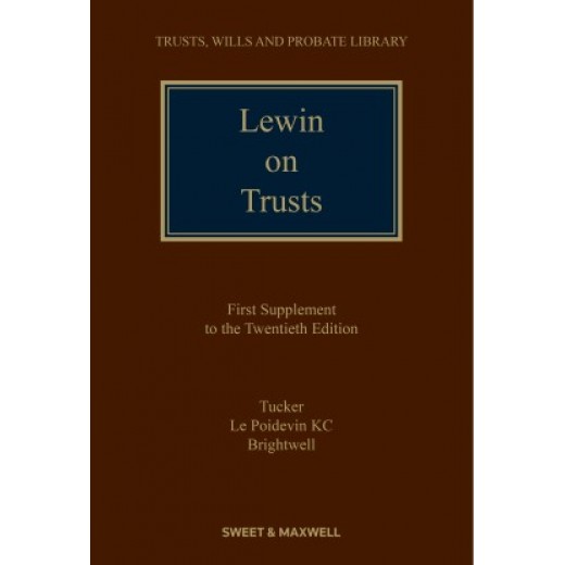 Lewin on Trusts 20th ed: 1st Supplement 